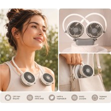 Diandi Boyunluk Mini Fan, 2 Kademeli, Usb li ve Şarj Edilebilir