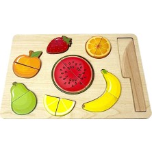 Bee Smart Ahşap Kesilebilen Meyveler (4 Adet)