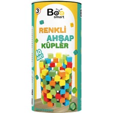 Bee Smart Renkli Ahşap Küpler (3 Adet)