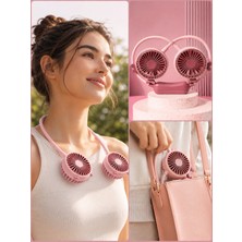 Diandi Boyunluk Mini Fan, 2 Kademeli, Usb li ve Şarj Edilebilir,