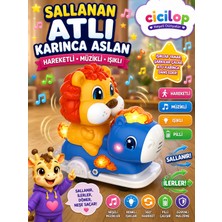Işıklı Müzikli Hareketli Sallanan Atlı Karınca Aslan