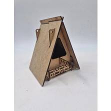 Mu Art Ahşap Ahşap Üçgen Kuş Yuvası Evi Boyanabilir (Etkkinlik Için) 15 cm x 12 cm x 11 cm