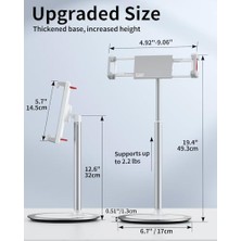 TeknoKapsül Tablet Standı Tutucu, Ayarlanabilir Telefon Standı, 360 Derece Döner, Alüminyum Alaşımlı Cradle Mas