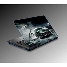 TeknoKapsül Laptop Notebook Pc Kaplama Etiketi Yeşil Araba