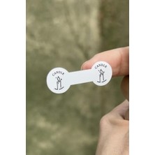 TeknoKapsül Candle Beyaz Ip Fitil Etiketi 100 Adet