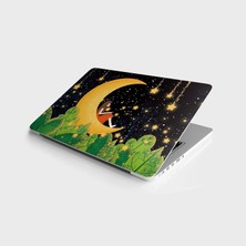 TeknoKapsül Laptop Bilgisayar Notebook Pc Kaplama Etiketi Ay Yıldız Kız