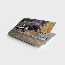TeknoKapsül Laptop Bilgisayar Notebook Pc Kaplama Etiketi 3D Duvar Araba