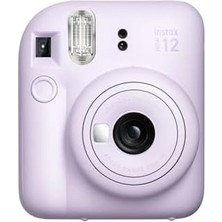 TeknoKapsül Mini 12 Lila Fotoğraf Makinesi-10'lu Film-Çerçeve Deri Kılıf Seti