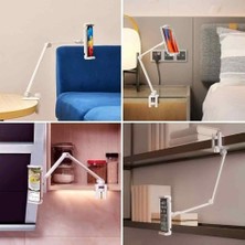 TeknoKapsül Alüminyum Uzun Kollu Ayarlanabilir Tablet Standı, 360 Derece Döndürülebilir, /ıpad/ıpad Mini/ıpad P