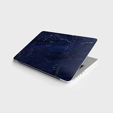 TeknoKapsül Laptop Notebook Pc Kaplama Etiketi Lacivert Mermer Desen