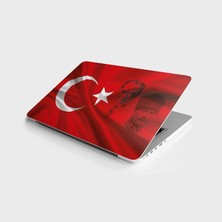 TeknoKapsül Laptop Bilgisayar Notebook Pc Kaplama Etiketi Türk Bayrağı Atatürk