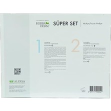 TeknoKapsül Herbaderm Süper Set Superserum Aha-Peeling 30 ml + Saf C 30 ml + Hediye Makyaj Fırçası