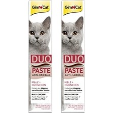 TeknoKapsül Gimcat Duo Paste Anti Hairball Tavuklu Malt Macunu 50 gr x 2 Adet