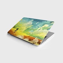 TeknoKapsül Laptop Notebook Pc Kaplama Etiketi Şemsiyeli Adam Çizim