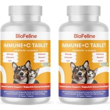 TeknoKapsül Biofeline Immune C Tablet Köpekler Için Sistemi Desteği 75 Tablet (2 Paket