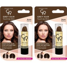 TeknoKapsül Gray Hair Up Stick Saç Düzeltici Çubuk (Kahverengi, No: 05) (2 Paketi)