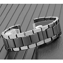 TeknoKapsül -??samsung Galaxy Gear S2 / 3 41MM Kordon Mat Seramik Metal Kordon Siyah