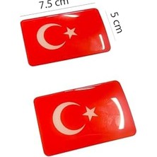 TeknoKapsül Türk Bayrağı 2'li 3D