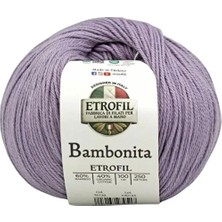 Etrofil Bambonita Leylak Moru 100 gr 250 mt Örgü Ipi