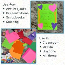 TeknoKapsül Kırmızı Parlak Renkli Kart Stoğu - 11X17-İNÇ, 50 Yaprak, 65 LB/176 Gsm, Solmaya Dayanıklı, Asitsiz