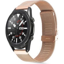 TeknoKapsül - Galaxy 46MM Kordon 22MM Metal Kordon 45 - Kahverengi