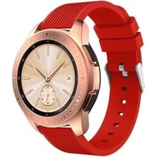TeknoKapsül - Gtr 42MM Kordon Çizgili Silikon Kordon Beyaz