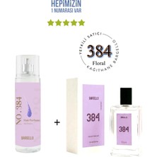 Bargello 384 Kadın Parfüm EDP 50 ml Floral ve Body Mist 210 ml Hediyelik Seti