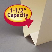 TeknoKapsül End Tab Bağlayıcı Dosya Klasörü, Shelf-® Güçlendirilmiş Düz Kesim Tab, 2 Bağlantı Elemanı, Mektup B