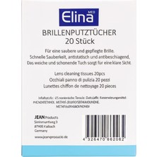 TeknoKapsül Elina Med Brillenputztücher Gözlük Temizleme Mendili, 20’li Tek Kullanımlık Islak Mendil – Buğu Önl
