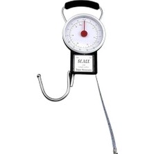 TeknoKapsül 2ın1 Ibreli Kantar & Metre – 35 kg Pilsiz Mekanik El Tartısı – Valiz, Çuval, Çanta Tartma