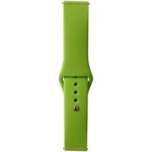 TeknoKapsül (5108) Yeşil Band Serisi 20MM Klasik Kordon Silikon Strap Kayış-Yeşil Galaxy 2 40MM