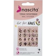 TeknoKapsül Lale Desenli Tırnak Stickerı - 33