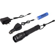 TKÇ Ps-46 6 LED 5 Kademeli Zoomlu Şarjlı El Feneri