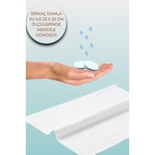 TeknoKapsül Suda Büyüyen Sıkıştırılmış Tablet Mendil, Tek Kullanımlık, Seyehat-Spor-Yürüyüş-Bebek Temizliği-Cil