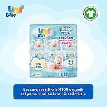 TeknoKapsül Uni Baby Bebek Temizleme Pamuğu 6*60 Adet