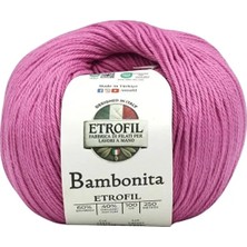 Etrofil Bambonita 73433 Şeker Pembe 100 gr 250 mt Örgü Ipi