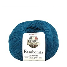 Etrofil Bambonita Petrol Mavi 100 gr 250 mt Örgü Ipi