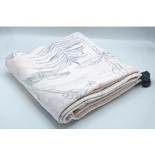 TeknoKapsül KOBEHOME%100 Pamuk Pembe Karişik Desen Dört Kenari Püsküllü 150X150 cm Plaj Havlusu