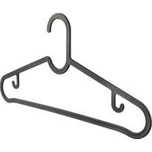TeknoKapsül 10 Adet Dolap Içi Elbise Askısı, Pantolon, Gömlek, Ceket, Etek Askısı, Gardrop Için Slim Plastik As