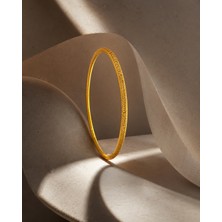 Sarezza Gold 22 Ayar Simli Model Ajda Bilezik 10 gr