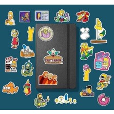 TeknoKapsül The Simpsons Sticker Paketi/bullet Journal Defter Çıkartma Ajanda Laptop Etiket