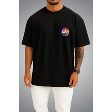 Bahriyeli Collection Oversize Tcg Kumkale Logo Cep Baskılı Unisex T-Shirt