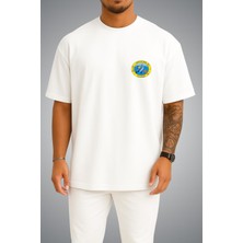 Bahriyeli Collection Oversize Tcg Edremit  Logo Cep Baskılı Unisex T-Shirt