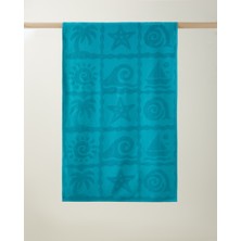 English Home Summer Vibes Pamuk Plaj Havlusu 70X140 cm Turkuaz