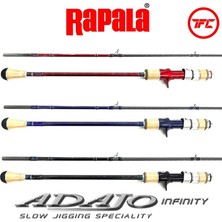 Rapala Adajo Infinity 190CM 200GR Aksiyonlu Kırmızı Tetikli Slow Jig Kamışı