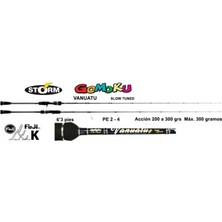 Storm Gomoku Vanuatu 190CM 300GR Aksiyonlu Tetikli Jig Olta Kamışı