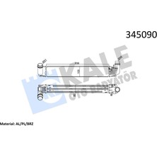 Kale Almparca Turbo Radyatörü Intercooler Dacia Duster 1.5dci 10 Al/pl/brz