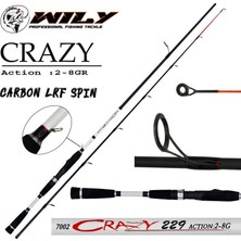 Wily Crazy 229 cm 2-8gr Atarlı Lrf Olta Kamışı
