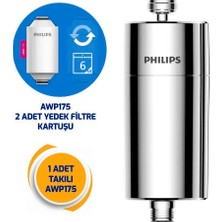 Philips Duş Filtresi Cilt ve Saç Dostu Awp1775P3ch Krom (3'lü Set)