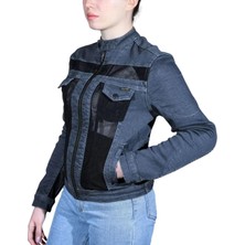 Riderdenim Rider Denim Duman File Kadın Yazlık Motosiklet Montu - Motodede
